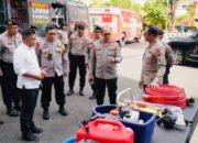 Pastikan Siap Dukung Antisipasi Karhutla, Kapolda Sumsel Periksa Kendaraan dan Sarana Peralatan Pemadam Api