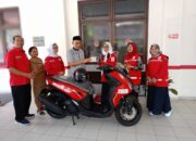 DR Sunartono Raih Sepeda Motor, Dihibahkan ke PMI Sleman