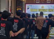 Puluhan Gangster di Semarang Deklarasi Bubarkan Diri