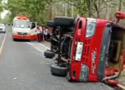 Minibus Rombongan P5 SMAN 1 Panji Terguling di Alas Baluran, Belasan Siswa Terluka