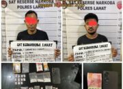 Dua Pengedar Sabu Dibekuk Satres Narkoba Polres Lahat, Barang Bukti Puluhan Paket Diamankan