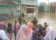 Kapolsek Krian Salurkan Bantuan dan Hiburan untuk Warga Terdampak Banjir di Barengkrajan