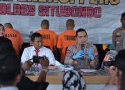 Polisi Situbondo Bongkar Sindikat Curanmor, 9 Tersangka Ditangkap dan 7 Motor Disita
