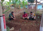Dukung Ketahanan Pangan, Bhabinkamtibmas Sambangi Pekarangan Pangan Pok Dawis Mawar 1 RT 1/1 Kedungwringin