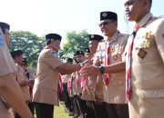 Bupati dan Wabup Sleman Terima Tanda Penghargaan Lencana Darma Bakti