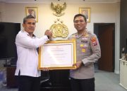 Kapolresta Sidoarjo Terima Penghargaan atas Dukungan Program Asta Cita
