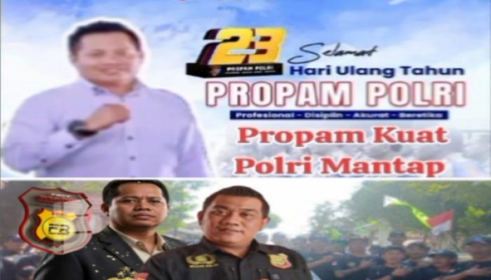 FRIC Beri Ucapan Selamat dan Dukung Penuh Propam Polri di Hari Jadi ke-23