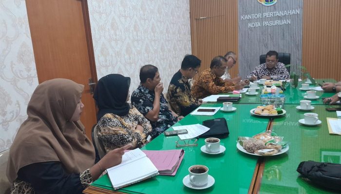 Kantah Kota Pasuruan dan Pemkot Bahas Strategi Percepatan Legalisasi Aset Daerah