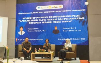 Workshop Produksi Cocopeat-Block Plus Dorong Hilirisasi Riset Berbasis Transfer Teknologi di UNSOED