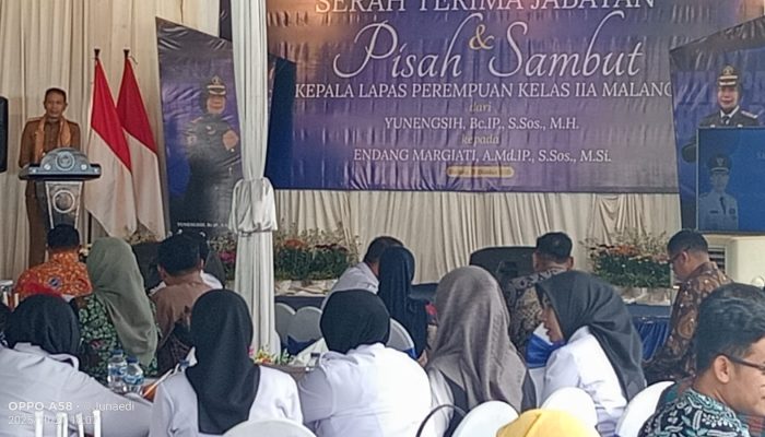 Serah Terima Jabatan Kalapas Perempuan Malang, Walikota: Teruskan Program dan Ciptakan Inovasi Baru