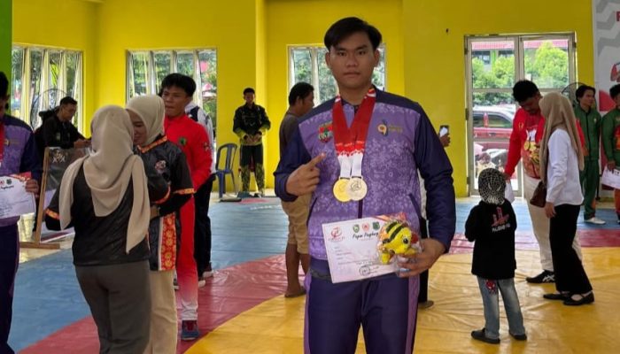 Aca Saputra, Atlet Muda Asal Semangus Persembahkan Emas untuk Musi Rawas di Porprov Sumsel XV 2025