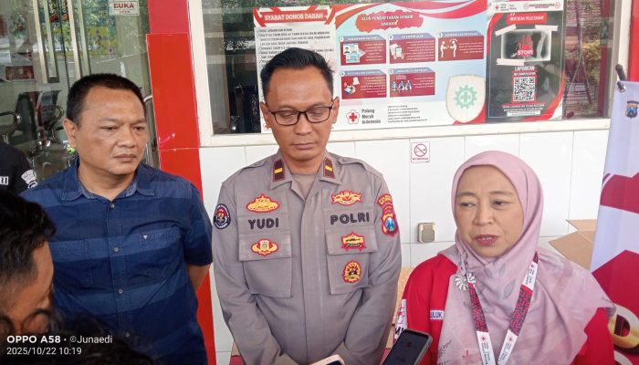Awak Media dan Polresta Malang Kota Gelar Donor Darah Sambut HUT Humas Polri ke-74