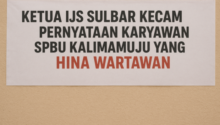 Ketua IJS Sulbar Kutuk Pernyataan Pegawai SPBU Kalimamuju yang Diduga Hina Wartawan