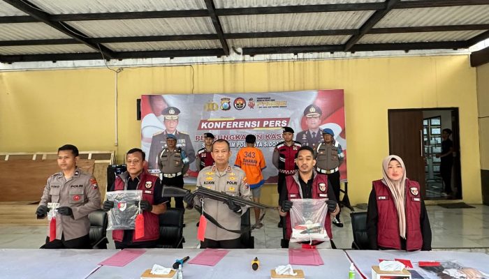 Polresta Sidoarjo Ungkap Kasus Penembakan Misterius di Porong, Pelaku Tembak Korban karena Salah Duga