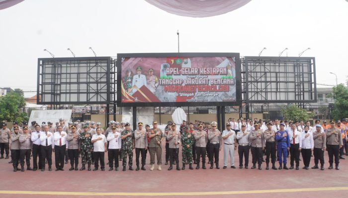 Polresta Sidoarjo Gelar Apel Siaga Hadapi Musim Hujan, Pastikan Kesiapan Personel dan Peralatan