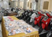 Polda Jateng Bongkar Sindikat Motor Kredit Fiktif, 87 Unit Disita di Bandung
