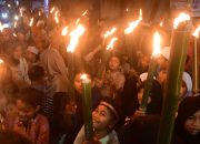 Warga Korongana Gelar Pawai Obor Sambut Ramadhan 1447 H