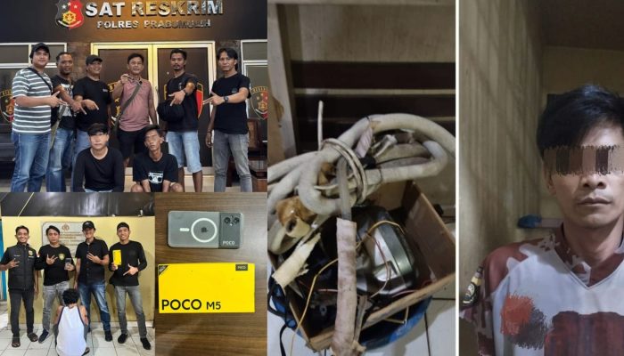 Polres Prabumulih Ungkap Tiga Kasus Kriminal, Pengeroyokan Pelajar, Curat, hingga Pencurian Handphone