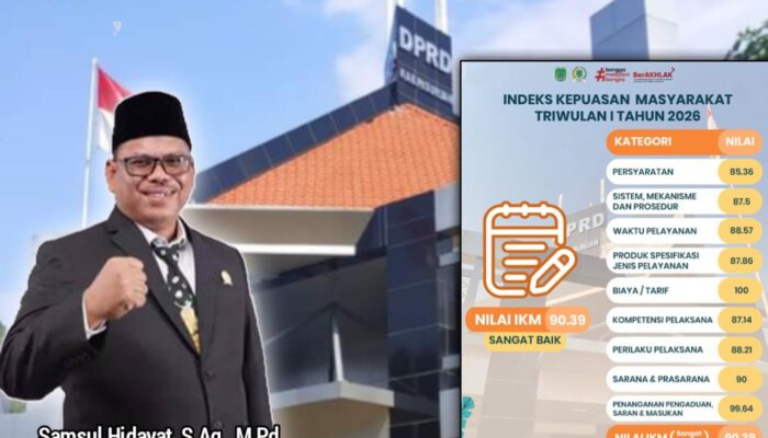 IKM Tembus 90,39 Persen, Ketua DPRD Pasuruan: Bukti Kepercayaan Publik Meningkat