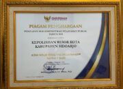 Polresta Sidoarjo Raih Predikat Pelayanan Sangat Baik dari Ombudsman RI
