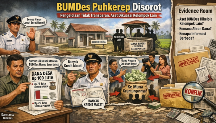 BUMDes Puhkerep Disinyalir “Dikuasai Orang Luar”, Dana Rp100 Juta Jadi Sorotan