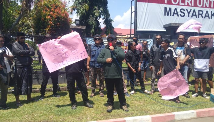 Desak Penindakan Debt Collector Ilegal, Laskar Joga Probolinggo Gelar Aksi di Mapolres