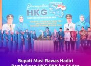 Hadiri HKG PKK ke-54 di Palembang, Bupati Musi Rawas Dorong Penguatan Peran Keluarga dan UMKM