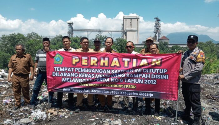 DLHK Sidoarjo Tutup TPA Liar di Trompoasri, Temuan Sampah Industri Picu Penindakan