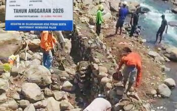 Dugaan Penyimpangan Proyek TPT di Jatibanteng, Material Batu Diduga Diambil dari Sungai Sekitar Lokasi