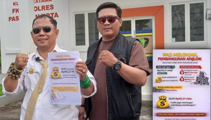 PAD Kota Pasuruan Naik, LIRA Jatim Kritik Silpa Rp95,37 Miliar dan Turunnya Pembangunan