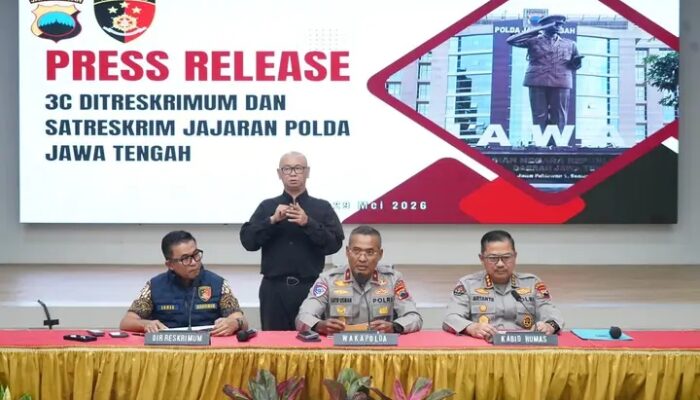 Polda Jateng Sikat 61 Kasus Kejahatan Jalanan Selama Mei 2026