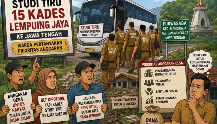 15 Kades Lempuing Jaya Studi Tiru ke Jawa Tengah, Warga Pertanyakan Prioritas Anggaran