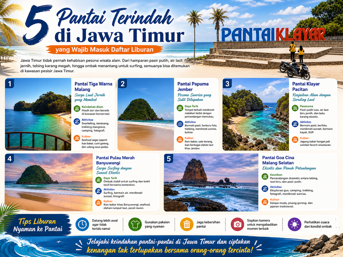 5 Pantai Terindah di Jawa Timur