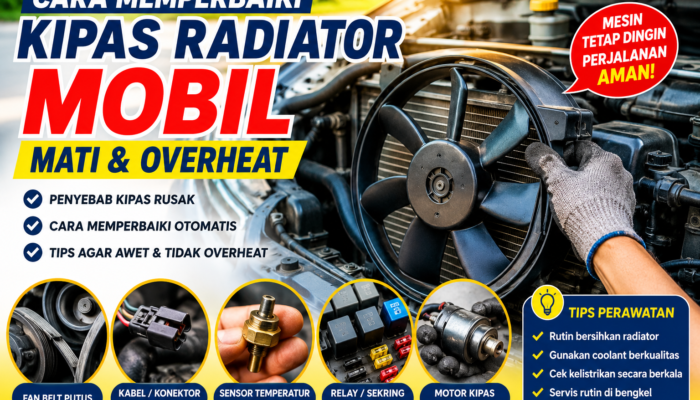 Cara Memperbaiki Kipas Radiator Mobil Mati agar Mesin Tidak Overheat