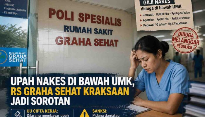 Dugaan Upah Nakes di Bawah UMK, RS Graha Sehat Kraksaan Disorot