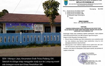 Diduga Langgar Surat Edaran Disdik OKI, SDN 1 Mangun Jaya Tetap Gelar Study Tour ke Lampung