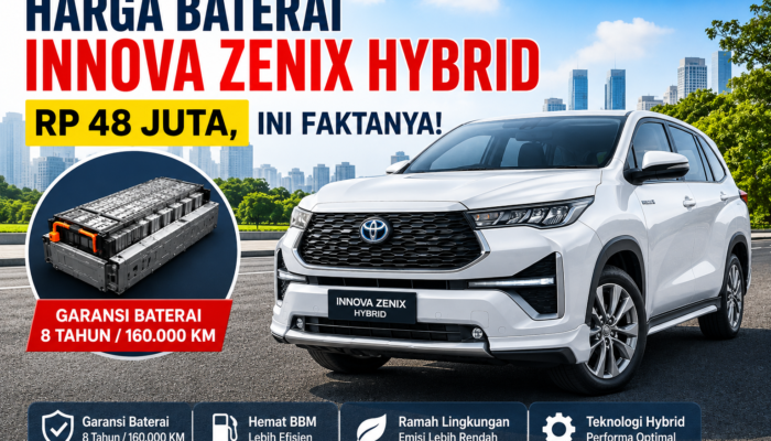 Harga Baterai Innova Zenix Hybrid Rp 48 Juta, Ini Faktanya