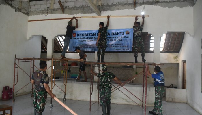 TNI Rehab Panti Asuhan dan Bangun Fasilitas Air Bersih di Banyumas