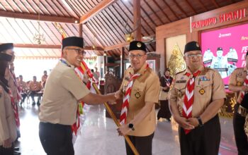 Bupati Sadewo Lepas Kontingen Kwarcab Banyumas untuk Ikuti Pesta Siaga Jateng 2026