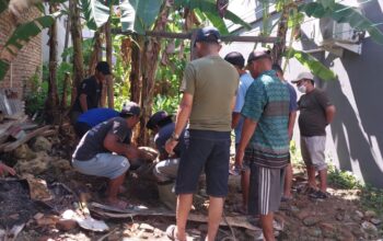 Panitia Pembangunan Masjid Babussalam Mamuju Sembelih Dua Sapi Kurban untuk Warga Kurang Mampu