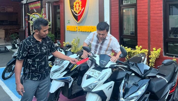 Beraksi di 8 TKP Wilayah Ponorogo, Dua Pelaku Curanmor Berhasil Dibekuk Polisi