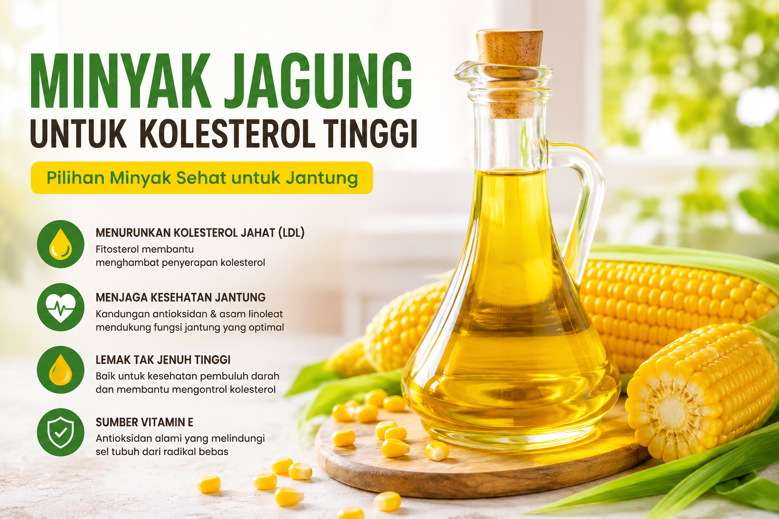 Minyak Jagung untuk Kolesterol Tinggi