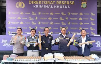 Polda Metro Jaya dan Bea Cukai Gagalkan Penyelundupan 760 Kg Merkuri di Tanjung Priok