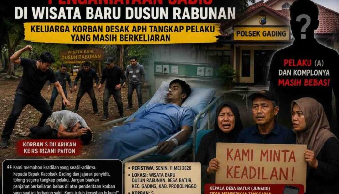 Brutal di Tempat Wisata! Warga Probolinggo Jadi Korban Pengeroyokan, Pelaku Masih Berkeliaran