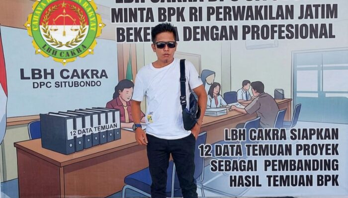BPK Audit Situbondo, LBH Cakra Minta Kontraktor dan Dinas Siap Bertanggung Jawab