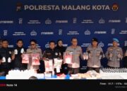 Polresta Malang Kota Sita 8,9 Kg Ganja dan 1,6 Kg Sabu, 39 Tersangka Diamankan dalam Sebulan