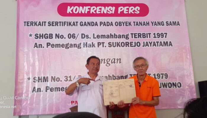 Dugaan Tumpang Tindih Sertipikat Tanah di Sukorejo, Kuasa Hukum Yudi Hermanto Desak BPN Pasuruan Batalkan SHGB PT SJ