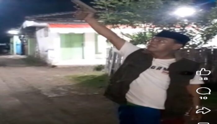Viral! Aksi Kades Patemon Melepaskan Tembakan Tuai Pertanyaan Publik