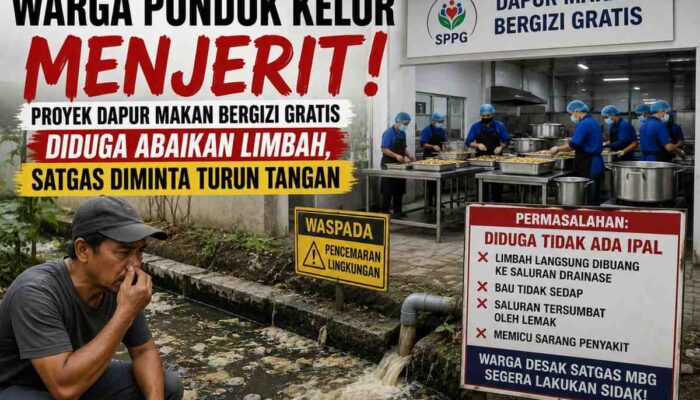 Warga Pondok Kelor Keluhkan Dugaan Limbah Dapur MBG, GMPK Minta Operasional Dievaluasi