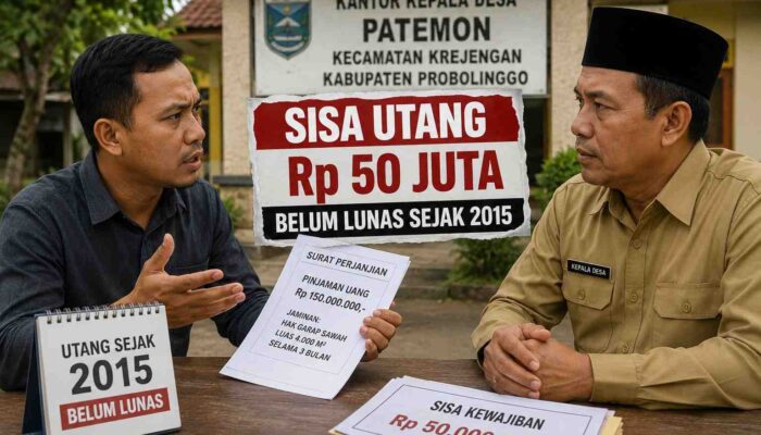 Sisa Utang Rp50 Juta Belum Dibayar Sejak 2015, Warga Krejengan Desak Kades Patemon Penuhi Janji